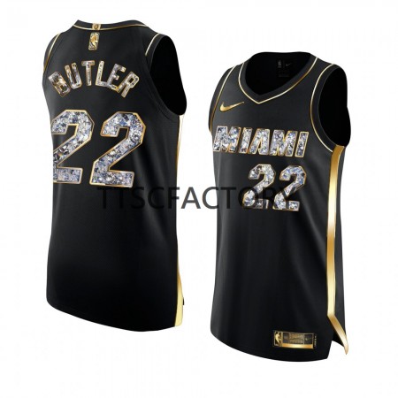 Maglia NBA Miami Heat Jimmy Butler 22 Nike 2022 Playoffs Nero Swingman - Uomo
